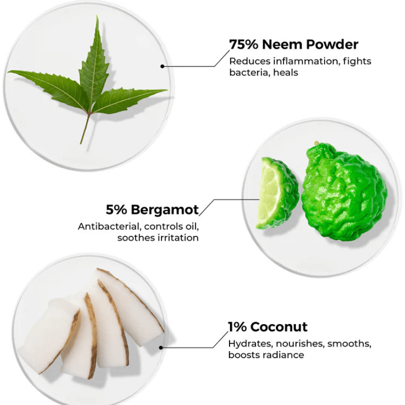 Neem Powder Face Wash For Acne-Prone Skin 30gms