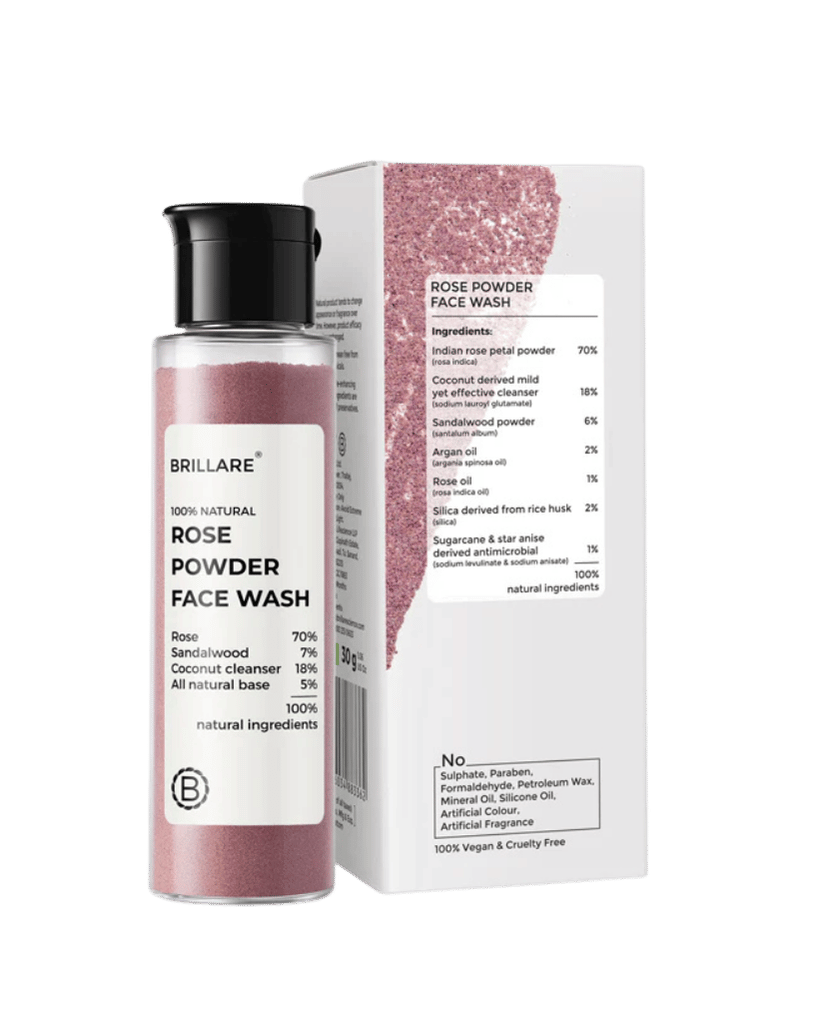 Rose Powder Face Wash For Youthful Skin 30gms